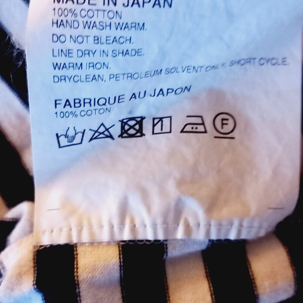 COMME DES GARCONS PLAY striped long sleeve top - Picture 9 of 9